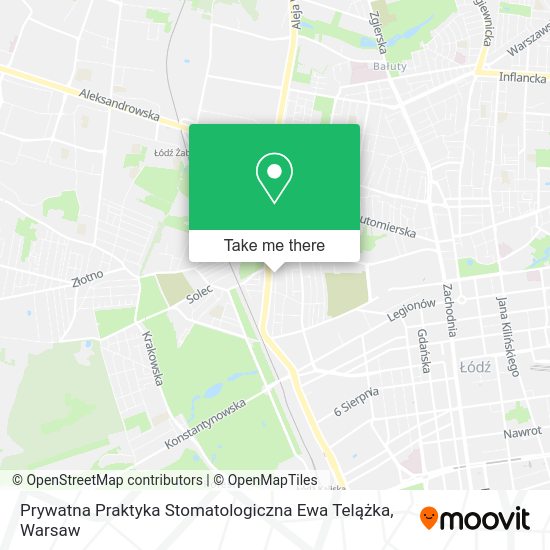 Prywatna Praktyka Stomatologiczna Ewa Telążka map