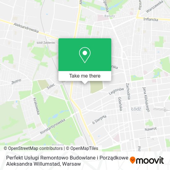 Perfekt Usługi Remontowo Budowlane i Porządkowe Aleksandra Willumstad map