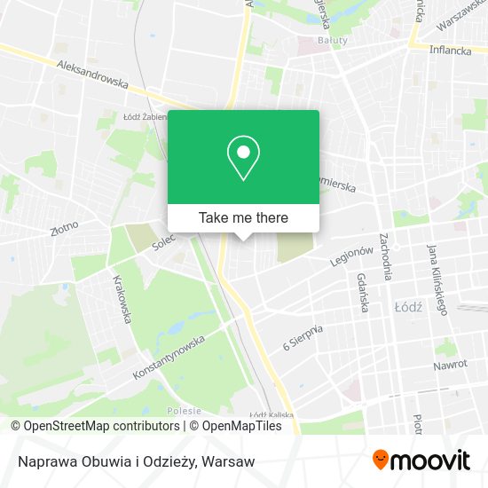 Naprawa Obuwia i Odzieży map