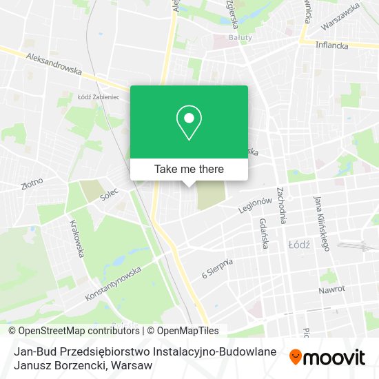 Jan-Bud Przedsiębiorstwo Instalacyjno-Budowlane Janusz Borzencki map