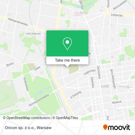 Oricon sp. z o.o. map