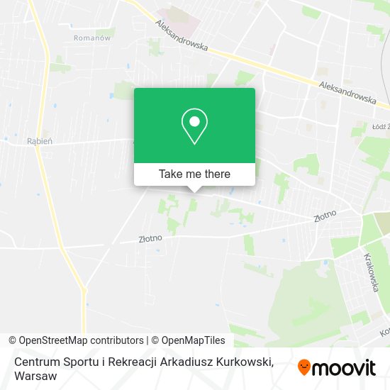 Centrum Sportu i Rekreacji Arkadiusz Kurkowski map