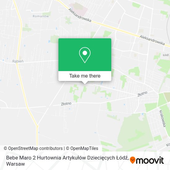 Bebe Maro 2 Hurtownia Artykułów Dziecięcych Łódź map