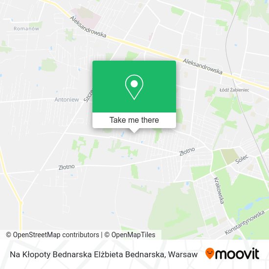 Na Kłopoty Bednarska Elżbieta Bednarska map