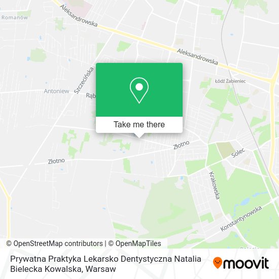 Prywatna Praktyka Lekarsko Dentystyczna Natalia Bielecka Kowalska map