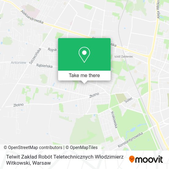 Telwit Zakład Robót Teletechnicznych Włodzimierz Witkowski map