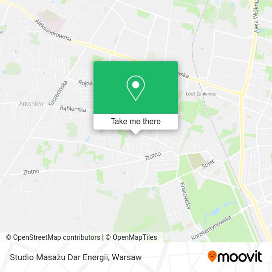 Studio Masażu Dar Energii map