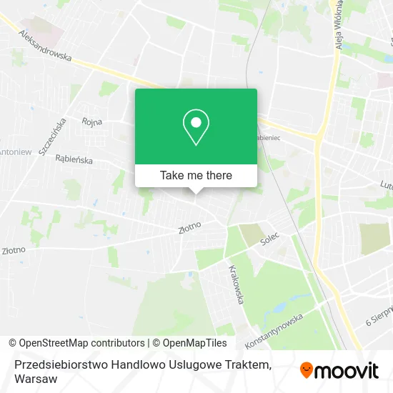 Карта Przedsiebiorstwo Handlowo Uslugowe Traktem