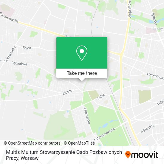 Multis Multum Stowarzyszenie Osób Pozbawionych Pracy map