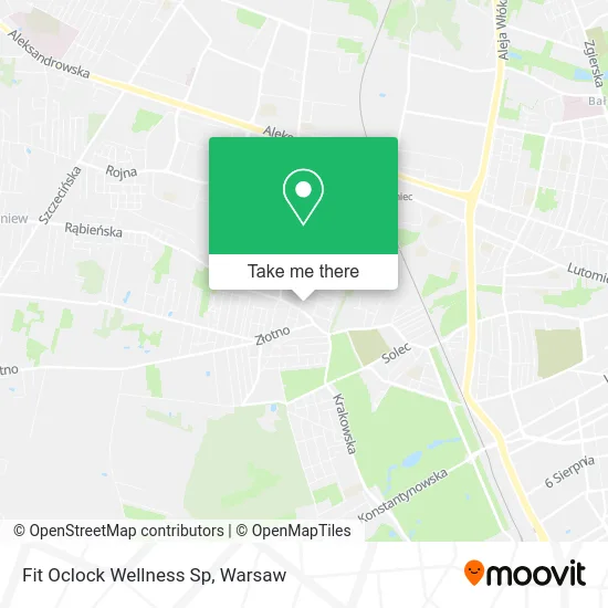 Карта Fit Oclock Wellness Sp
