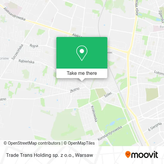 Карта Trade Trans Holding sp. z o.o.