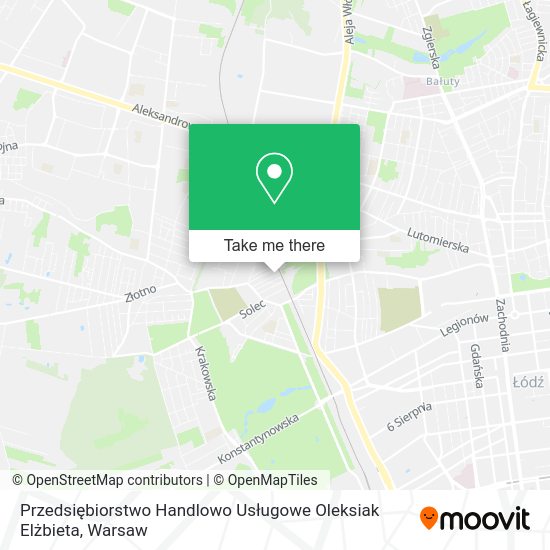 Przedsiębiorstwo Handlowo Usługowe Oleksiak Elżbieta map