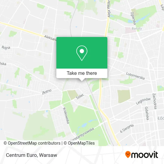 Карта Centrum Euro