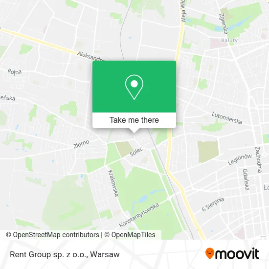 Карта Rent Group sp. z o.o.