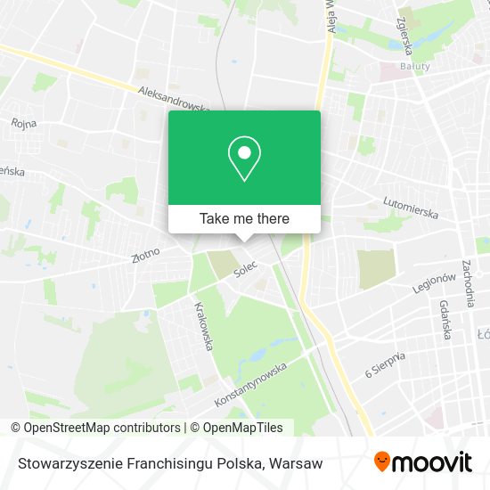 Stowarzyszenie Franchisingu Polska map