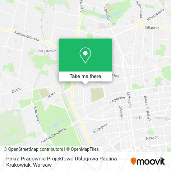 Pakra Pracownia Projektowo Usługowa Paulina Krakowiak map