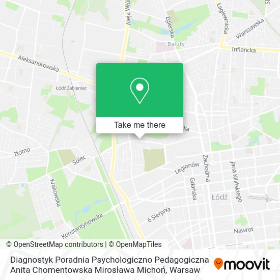 Diagnostyk Poradnia Psychologiczno Pedagogiczna Anita Chomentowska Mirosława Michoń map