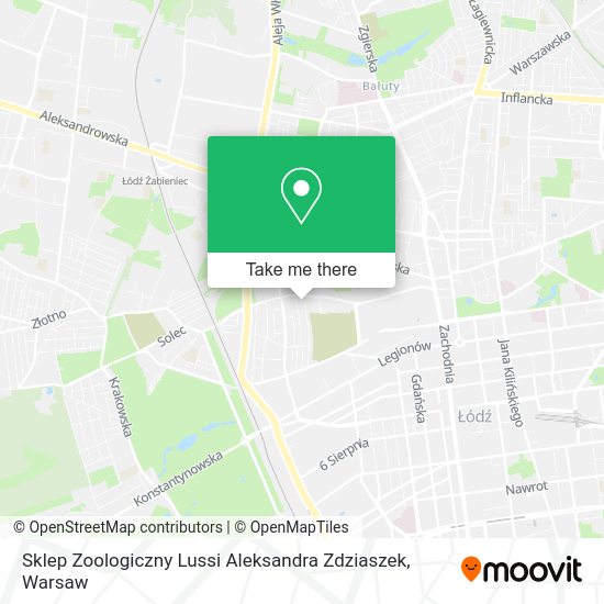 Sklep Zoologiczny Lussi Aleksandra Zdziaszek map