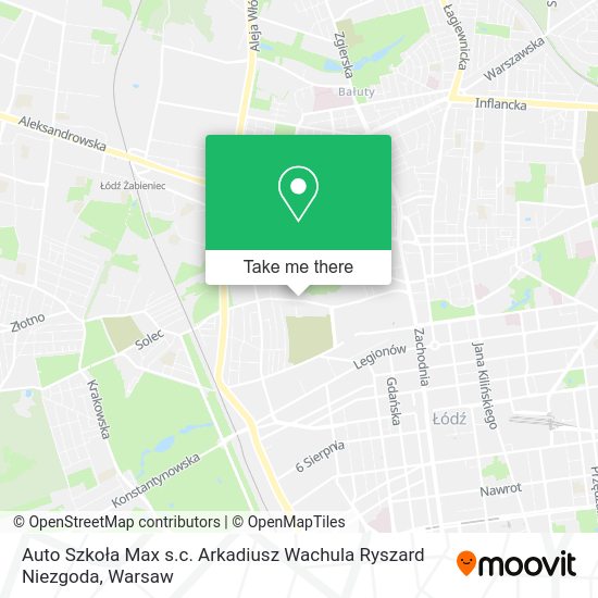 Auto Szkoła Max s.c. Arkadiusz Wachula Ryszard Niezgoda map