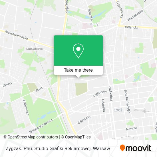 Zygzak. Phu. Studio Grafiki Reklamowej map