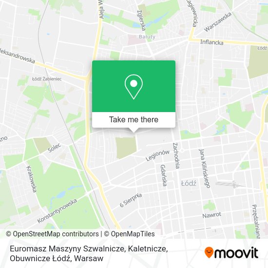 Euromasz Maszyny Szwalnicze, Kaletnicze, Obuwnicze Łódź map