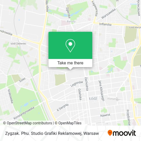 Zygzak. Phu. Studio Grafiki Reklamowej map