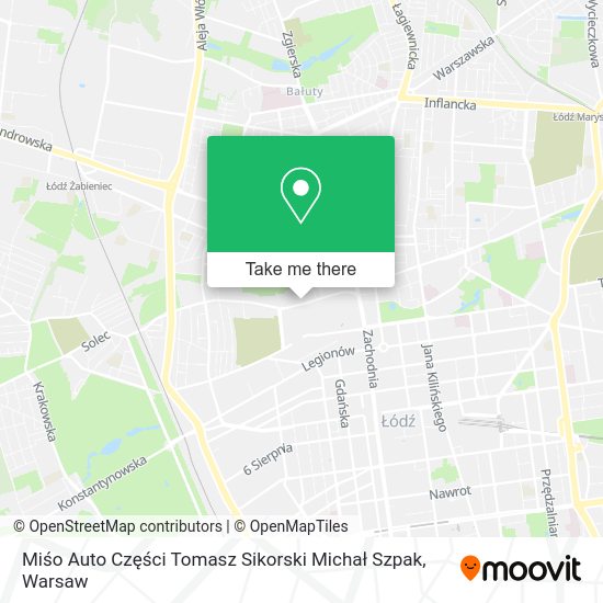 Miśo Auto Części Tomasz Sikorski Michał Szpak map