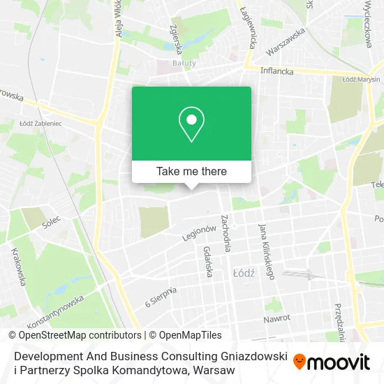 Карта Development And Business Consulting Gniazdowski i Partnerzy Spolka Komandytowa