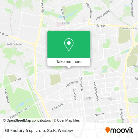 Карта Gt Factory 6 sp. z o.o. Sp.K