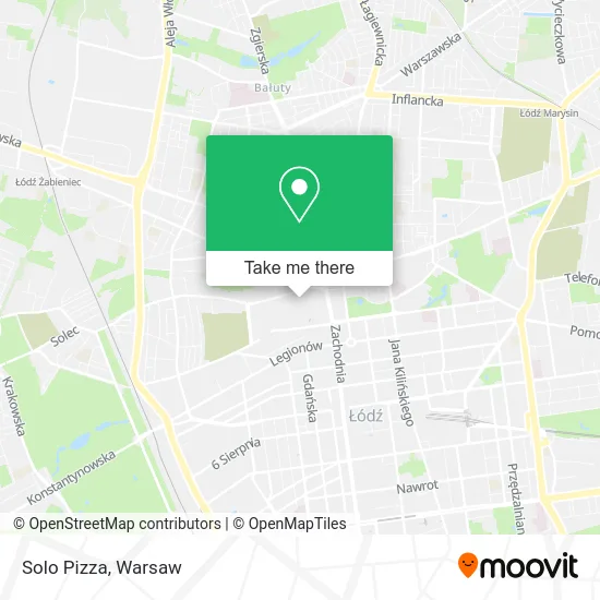 Карта Solo Pizza
