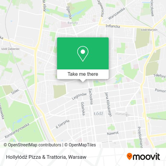 Hollyłódź Pizza & Trattoria map