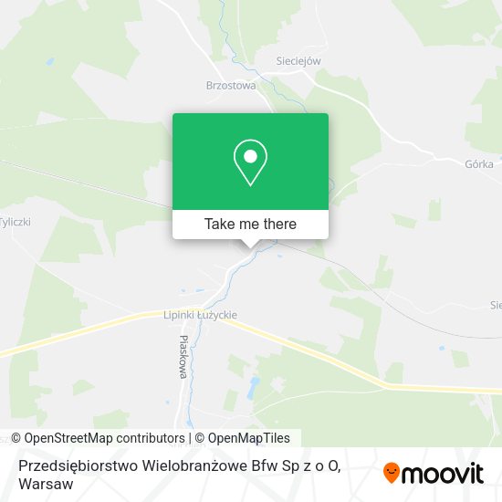 Przedsiębiorstwo Wielobranżowe Bfw Sp z o O map