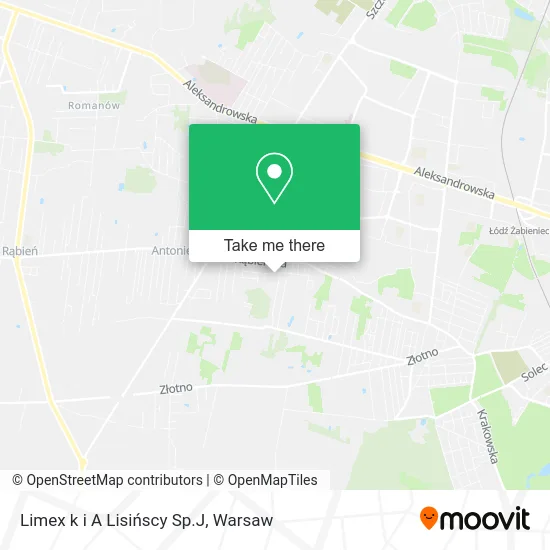 Карта Limex k i A Lisińscy Sp.J