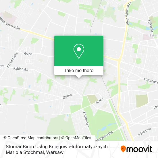 Карта Stomar Biuro Usług Księgowo-Informatycznych Mariola Stochmal