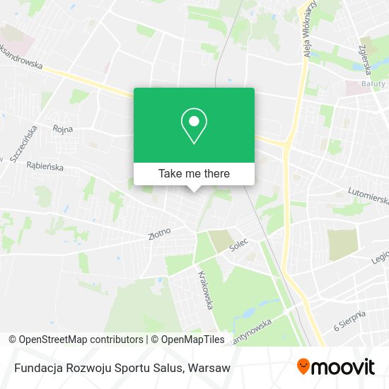 Fundacja Rozwoju Sportu Salus map