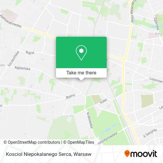 Kosciol Niepokalanego Serca map