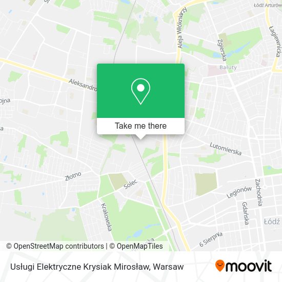 Usługi Elektryczne Krysiak Mirosław map