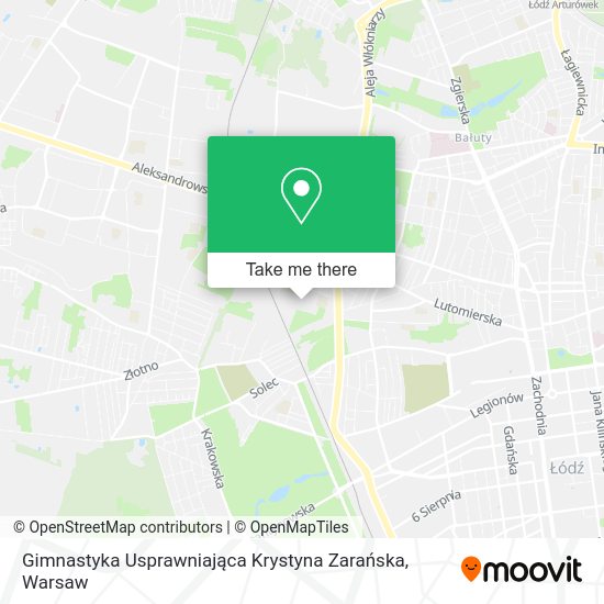 Gimnastyka Usprawniająca Krystyna Zarańska map