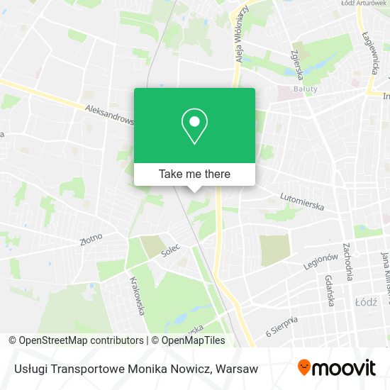 Usługi Transportowe Monika Nowicz map