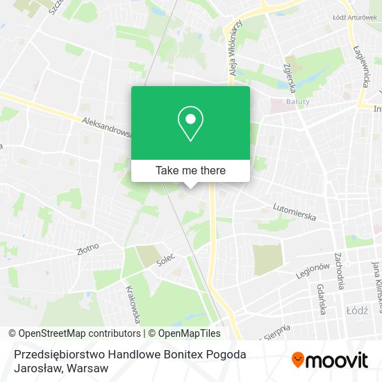 Przedsiębiorstwo Handlowe Bonitex Pogoda Jarosław map