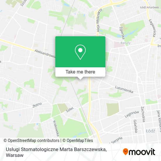 Usługi Stomatologiczne Marta Barszczewska map