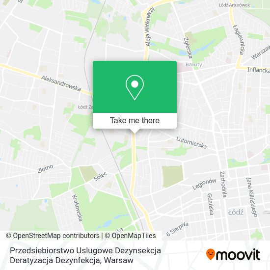 Przedsiebiorstwo Uslugowe Dezynsekcja Deratyzacja Dezynfekcja map