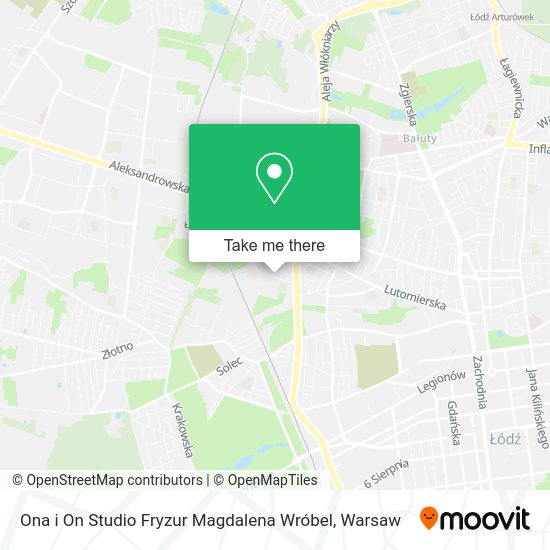 Ona i On Studio Fryzur Magdalena Wróbel map