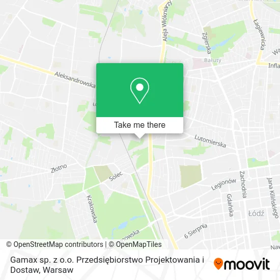 Gamax sp. z o.o. Przedsiębiorstwo Projektowania i Dostaw map
