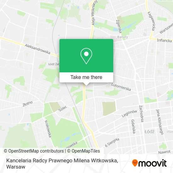 Kancelaria Radcy Prawnego Milena Witkowska map