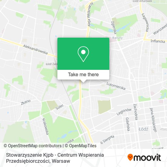 Stowarzyszenie Kjpb - Centrum Wspierania Przedsiębiorczości map