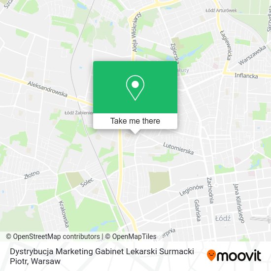 Dystrybucja Marketing Gabinet Lekarski Surmacki Piotr map