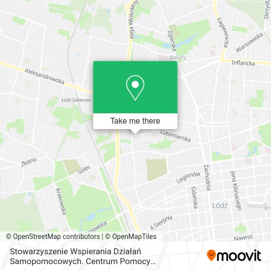 Stowarzyszenie Wspierania Działań Samopomocowych. Centrum Pomocy Niematerialnej map