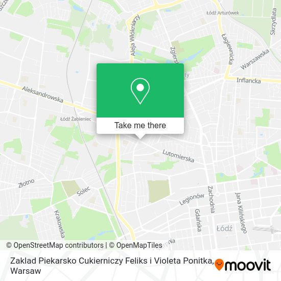 Zaklad Piekarsko Cukierniczy Feliks i Violeta Ponitka map