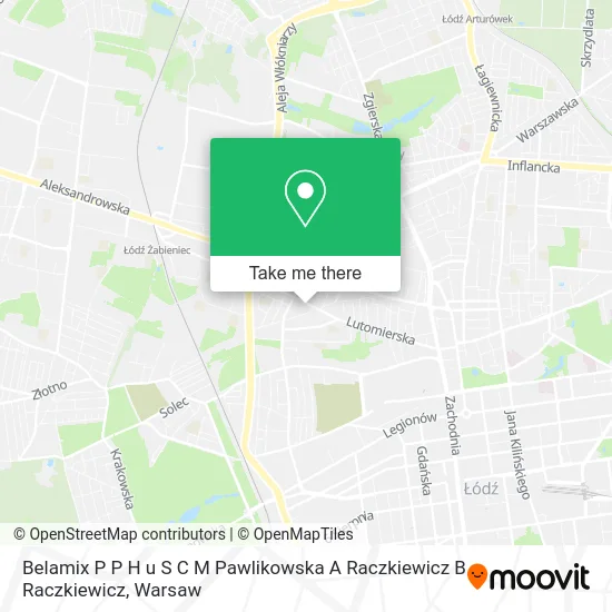 Belamix P P H u S C M Pawlikowska A Raczkiewicz B Raczkiewicz map
